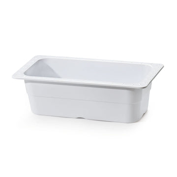G.E.T. Enterprises ML-20-W Melamine Food Pan, 1/3 Size, White, 3/Case - Default Title