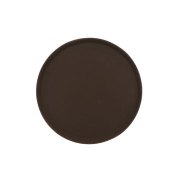 G.E.T. Enterprises NS-1600-BR Polypropylene Non-Skid Tray, 16" Diameter, Brown - Default Title