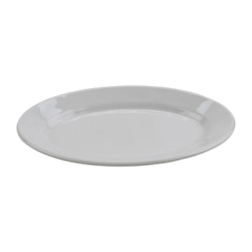 G.E.T. Enterprises OP-911-AM-W GET Arctic Mill Melamine Platter, 6 1/4" x 9 1/4", White, 24/Case - Default Title