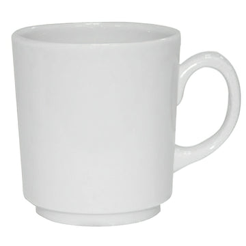 Corona by GET Enterprises Actualite Porcelain Tea Cup Mug, 3 1/4" Diameter - 9 oz.