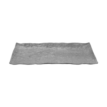G.E.T. Enterprises GET Moonstone Melamine Platter, Gray - 15 1/4"