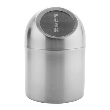 G.E.T. Enterprises SSTB-6 Stainless Steel Trash Can, 4 3/4" Diameter, Silver - Default Title