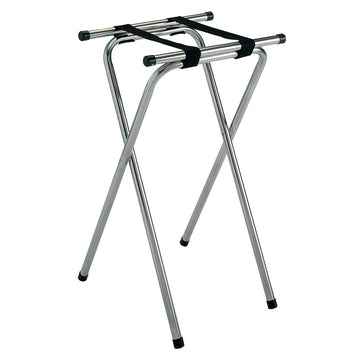 G.E.T. Enterprises TSC-102 Metal Tray Stand, 32" High, Silver - Default Title