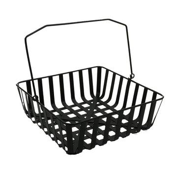 G.E.T. Enterprises WB-560-BK GET Harvest Iron Serving Basket, 12" x 12", Black - Default Title