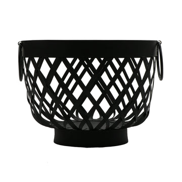 G.E.T. Enterprises WB-569-BK GET Harvest Serving Basket, 9 1/2" Diameter, Black - Default Title