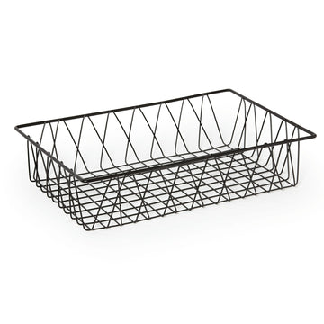G.E.T. Enterprises WB-954 Pastry Basket, 12" x 18" - Black