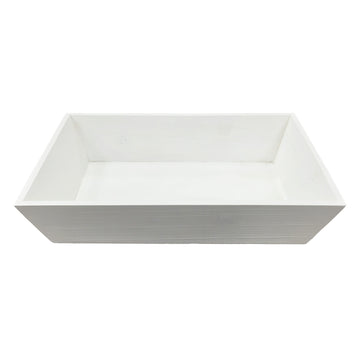G.E.T. Enterprises WDT-002-WW Wood Tray, 12" x 18", White - Default Title