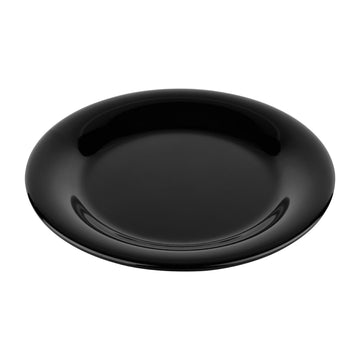 G.E.T. Enterprises WP-6 GET Red Sensation Red Melamine Plate, 6 1/2" Diameter, 48/Case - Black Elegance Black