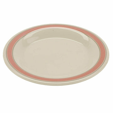 G.E.T. Enterprises WP-7-OX GET Diamond Oxford Melamine Plate, 7 1/2" Diameter, White, 48/Case - Default Title