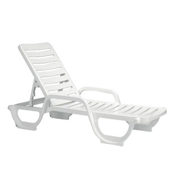 Grosfillex Resin Chaise - 44031104 White