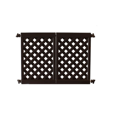 Grosfillex Resin Patio Fence, 46 1/2" Long - Black