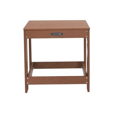 Lifetime 60246 Polystyrene Table, 16" x 16", Brown - Default Title