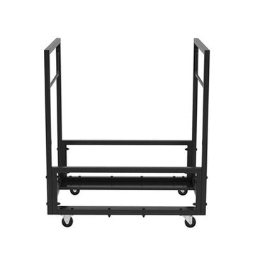 Lifetime 80279 Powder Coated Steel Folding Chair Cart, 8 Chairs, Black - Default Title
