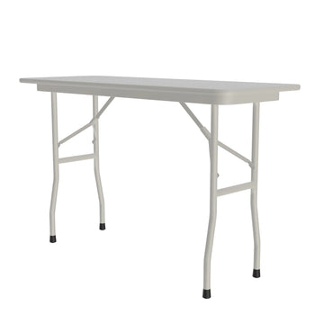 Correll Folding Table, 29" High, Gray - 18" x 48"
