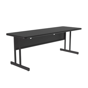 Correll CS2472 Computer Table, 24" x 72" - Black Granite