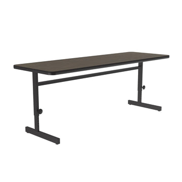 Correll CSA2472 Computer Table, 6 - 8 Chairs - Walnut