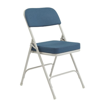 National Public Seating Folding Chair, 18 3/4" Wide, 2/Case - Blue