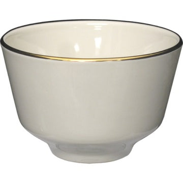 International Tableware FL-4 Florentine Stoneware Bouillon, 7.25 oz., Ivory, 36/Case - Default Title