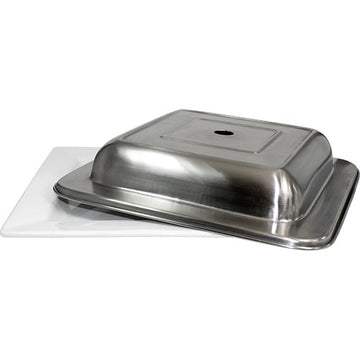 International Tableware ISS-EL10-PC Stainless Steel Plate Cover, Silver - Default Title