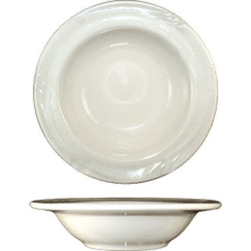 International Tableware NP-11 Newport Stoneware Fruit Bowl, 5 oz., Ivory, 36/Case - Default Title