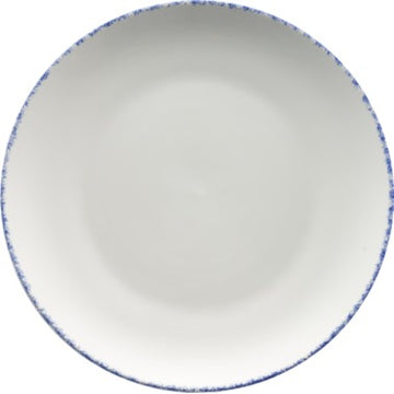 International Tableware PR-21 Provincial Porcelain Plate, 12" Diameter, 12/Case - Blue White