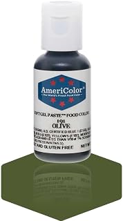 AmeriColor Olive, 0.75 Ounce Bottle, Soft Gel Paste Food Color