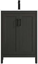 Elegant Kitchen and Bath Finnley 24" Single Bathroom Vanity in Mocha Brown