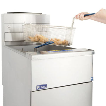 SG18-S 75 lb. Stainless Steel Floor Fryer (SG18-S 75 lb) by Pitco – SG18-S 75 LB Natural Gas, Stainless Steel, Model Solstice Gas Fryer