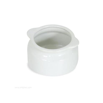 Browne 12 oz Onion Soup Bowl by Browne Foodservice – 12.0 ounces, Stoneware, White, Model 744049W