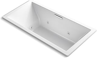Kohler K-1835-XHGH-0 Underscore Rectangle Bathtub, White