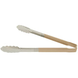 4781260 Kool-Touch Tan Handled 12" Utility Tong by Vollrath – Stainless Steel, Tan, Model DC252