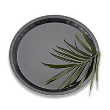 ConServe Round Black Tray by EMI Yoshi – Pack of 25, Model EMI-780B