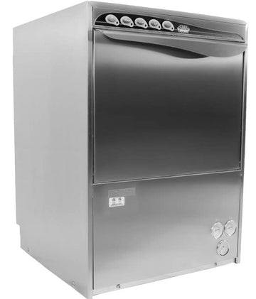 High Temp. Undercounter Dishwasher by CMA Dishmachines – 0.8 gallons, Stainless Steel, Model UC50E