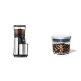 Brew Conical Burr Coffee Grinder by OXO – 12.0 ounces, Stainless Steel, Silver