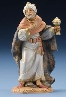 Fontanini by Roman 5" King Gaspar Nativity Figure, Religious Christmas Decoration