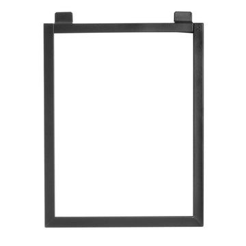 Metal Slatwall Sign Holder by TESTRITE INSTRUMENT CO – Metal, Black, Model FTSW2-V