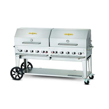 72" Mobile Grill - Propane by Crown Verity – Stainless Steel, Model CV-MCB-72