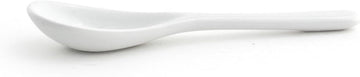 Front of the House FSP009WHP23 Condiment Spoon, 5" Length, Porcelain, White (Pack of 12)