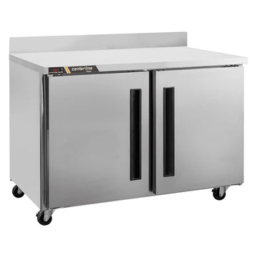 CLUC-48R-SD-WTLR Centerline Two Section Compact Undercounter Refrigerator with Work Top by Traulsen – Commercial Grade
