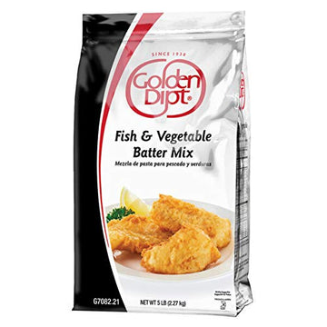 Fish & Vegetable Batter Mix by Golden Dipt – 5 Pound (Pack of 1)