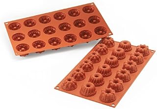 Silikomart Professional SF132 Silicone Mold, Fantasy 0.59 Ounce, 1.57 Inch Diameter x 0.87 Inch High, 18 Cavities