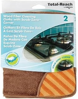 UNGER Wood Fiber Cloth with Scrub Zone Corner (2-Pack)