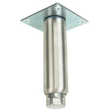 Equipment 6" Stainless Steel Leg Removable Mounting Plate by Pitco – 6 inch, Stainless Steel, Silver, Model B7473009