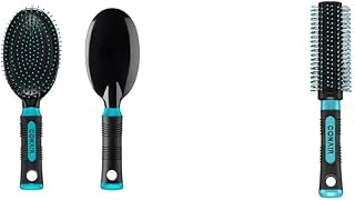 Conair Salon Results Hairbrush and Round Brush for Detangling, Blow Drying, Styling - For Men, Women - All Hair Types