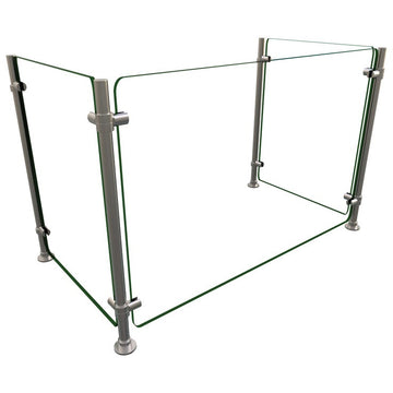 Hatco EP5-RING Glass Sneeze Guard, 25" High, Clear - 36" 1 Bay