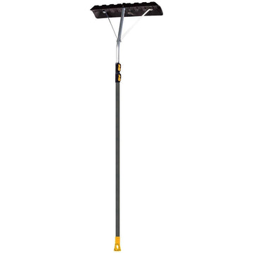 Telescoping Snow Roof Rake with Aluminum Handle by True Temper – 17-Foot, plastic, Black, Model 193055510