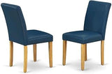 Furnifact Parsons Dining Chair with High-Back Upholstered Seat, Kitchen Chairs for Dining Room Table Set, Oak, Set of 2