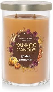 Yankee Candle Large Tumbler Scented Dual-Wick Jar Candle, Fantastical Fall Collection, Golden Pumpkin, 20 Ounce