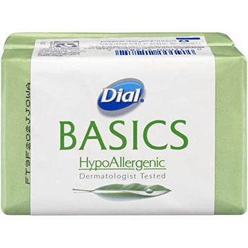 Basics Hypoallergenic Bar Soap by Dial – 2 Count (Pack of 1), White, Model Bar Soap Hypoallergenic 3.2 Ounce Bars