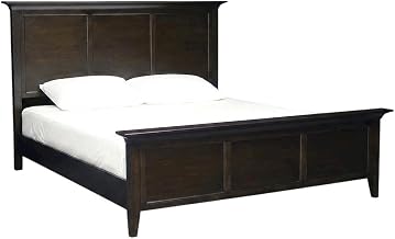 Starlight Canyon Home Brown Westlake King Mansion Bed, Mahogany, Transitional Style, Cherry Brown Finish, Boxspring Recommended, Elegant & Durable Bedroom Furniture